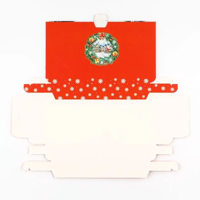 Коробка для шоколада с местом для денег &laquo;Снежный городок&raquo;, 20 х 2 х 10 см