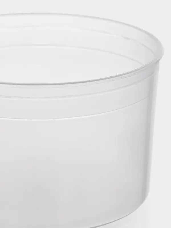 Контейнер пищевой ПластоС, 600 мл, с герметичной крышкой, d=13 см, h=8 см, пластик, прозрачный