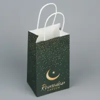 Пакет подарочный крафтовый &laquo;Рамадан&raquo;, 12 х 21 х 9 см