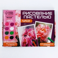 Набор для рисования масляной пастелью &laquo;Пионы&raquo;, 8 цветов, набор для творчества