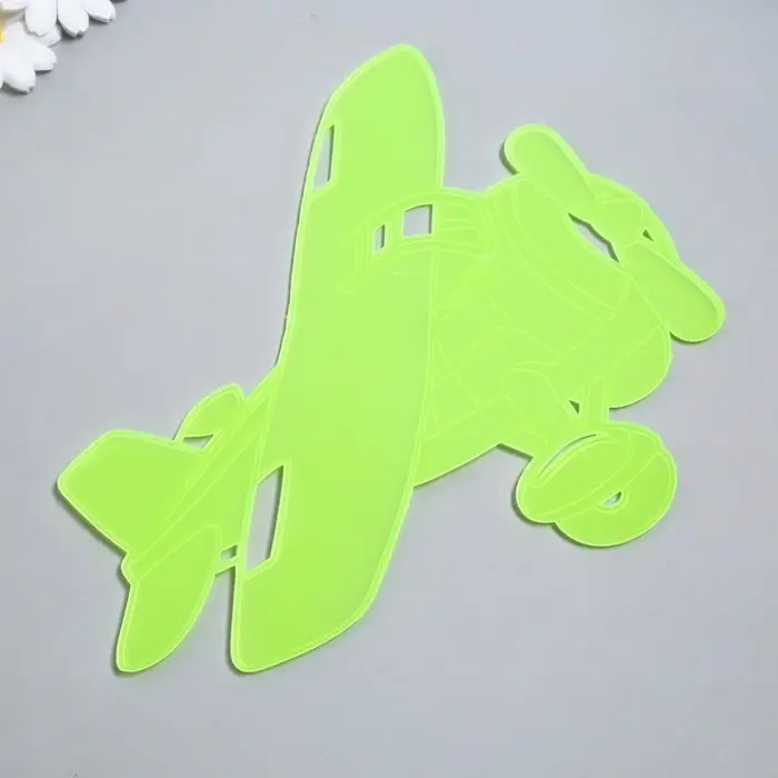 Наклейка интерьерная фосфорная &laquo;Самолёт&raquo;, с клеевыми подушечками, 29.5&times;25 см, МИКС