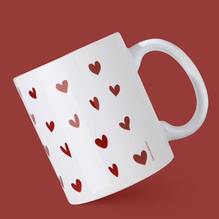Кружка керамическая &laquo;Любить тебя&raquo;, 320 мл, цвет белый