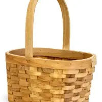 Корзина плетеная 22 х 15,5 х 12 см ручка h=13 см секвойя