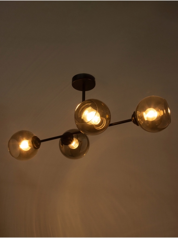 Люстра  "Истра" 4х40Вт Е27 черный