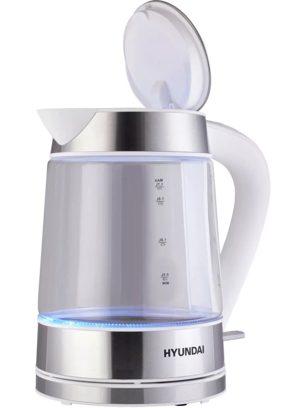 Чайник HYK-G3606 1,7л 2200Вт белый (стекло)