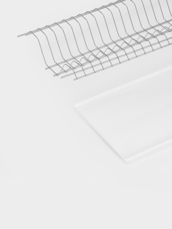 Сушилка для посуды с поддоном для шкафа 80 см, 76.5&times;25.6 см, хром