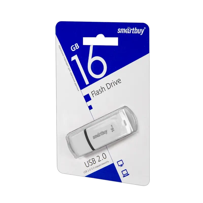 USB накопитель 16 GB Smart Buy Paean White