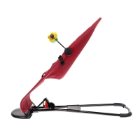 Шезлонг детский, кресло - качалка с игрушками для новорождённых &laquo;Крошка Я&raquo;, цвет бордовый