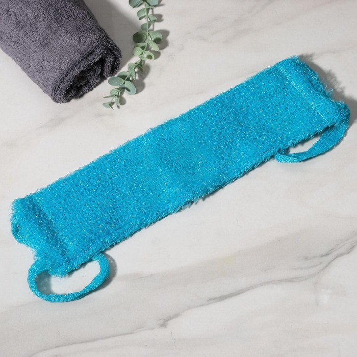 Мочалка для тела Доляна &laquo;Банный пояс&raquo;, 45,5&times;11 см, МИКС