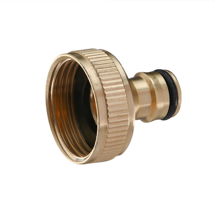 Штуцер, внутренняя резьба 1 Штуцер, внутренняя резьба 1", быстросъёмное соединение, латунь, Greengo