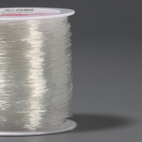 Нить для плетения 100&plusmn;1м d1мм эластичная силикон прозрачный АУ