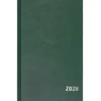 Ежедневник датир 2026г А5 168л б/вин, Зеленый ТЕМНЫЙ