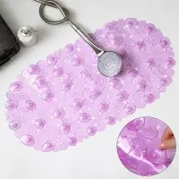 Коврик противоскользящий в ванну на присосках Доляна &laquo;Крупная галька&raquo;, 35&times;65 см, цвет МИКС