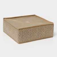 Органайзер для хранения белья Доляна Points, 16 ячеек, 27&times;25&times;10 см, цвет бежевый