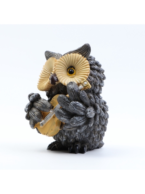 Фигурка "Филин с гитарой" 12х12х14см