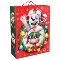 Пакет подарочный на новый год, 31х40х11.5 см, упаковка, Щенячий патруль