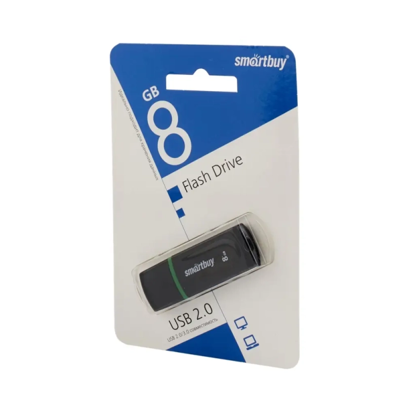 USB накопитель 8 GB Smart Buy Paean Black