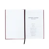 Ежедневник недатир А5 160л Небраска бордо