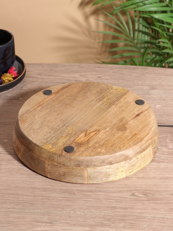 Блюдо "Лимоны" дерево манго 25х25х4,5 см