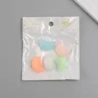 Подвеска для творчества акрил "Долька" светится в темноте МИКС 3,2х2х1,4 см