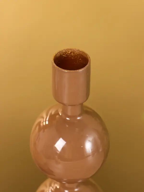 Подсвечник на 1 свечу "Бисквит" с 3 сферами 10х10х25 см