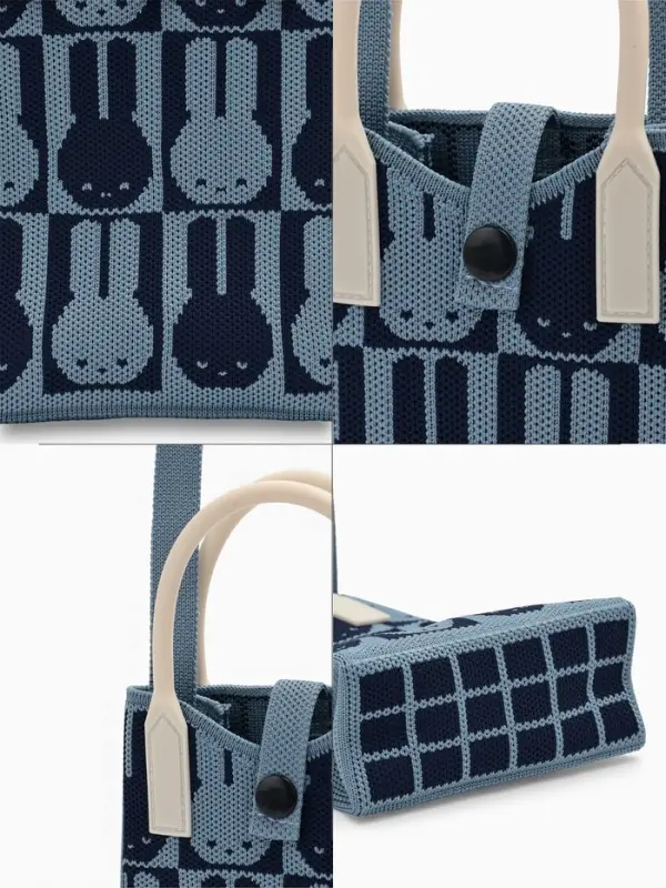 Сумка подр Зайцы, 12*4*17, отд на кнопке, дл ремень, синий