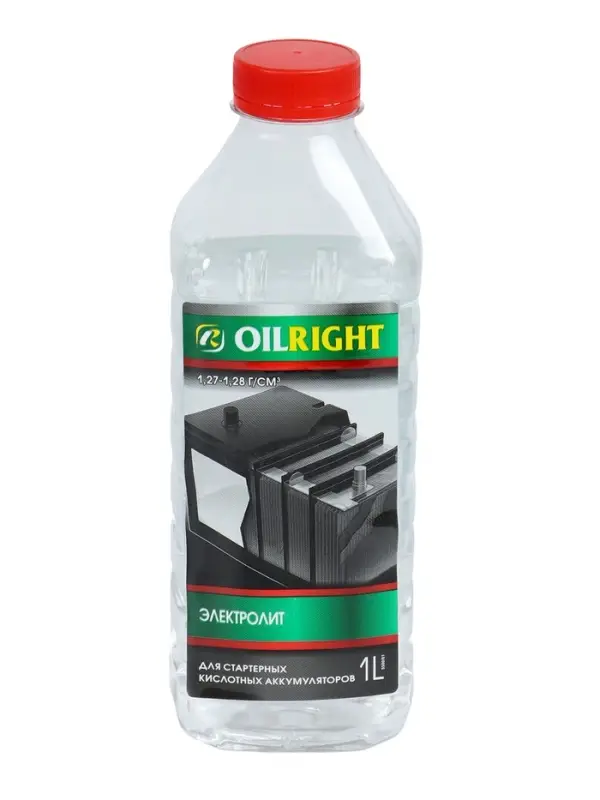 Электролит для аккумулятора "Oil Right" 1.28, ПЭТ, 1 л