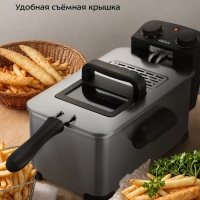Фритюрница электрическая со съемной чашей 2,5 л. КТ-6482