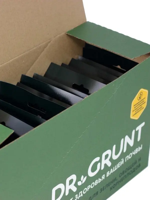 Удобрение минеральное для зелени, овощей, корнеплодов, Dr.Grunt, шоу-бокс, 15 саше