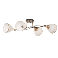 Люстра "Кира" 4х40Вт Е27 черный/золото