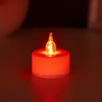 Светодиодная свеча, ночник LED RISALUX &laquo;Малая&raquo;, RGB, h=4 см