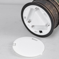 Светодиодная фигура &laquo;Фонарь со снеговиками&raquo; 14 &times; 27 &times; 14 см, пластик, батарейки ААх3 (не в комплекте), USB, свечение тёплое белое