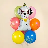 Воздушный шар фольгированный 32" "Далматинец в колпачке"