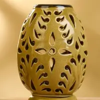 Аромалампа с крышкой &laquo;Вазочка&raquo;, 9&times;9&times;12 см, керамика, чёрно-коричневая