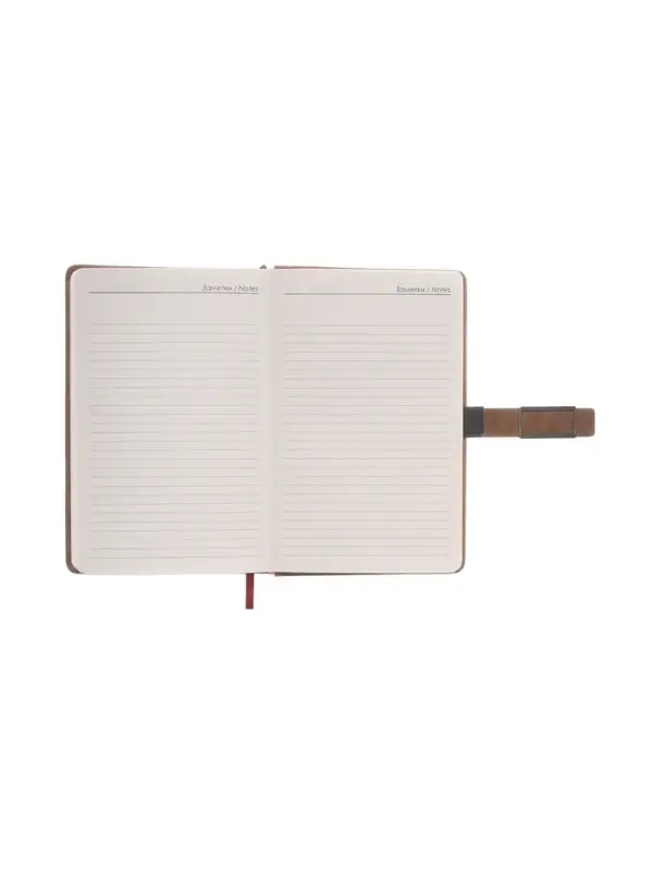 Ежедневник недатированный формат А5, с хлястиком, 112л, линия, пвх, Коричневый