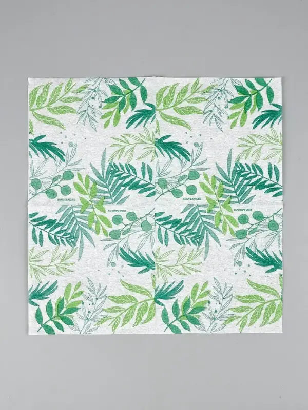 Салфетки бумажные однослойные &laquo;Узоры природы&raquo;, 24х24 см, 50 шт