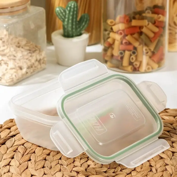 Контейнер пищевой с герметичной крышкой, 470 мл, прозрачный