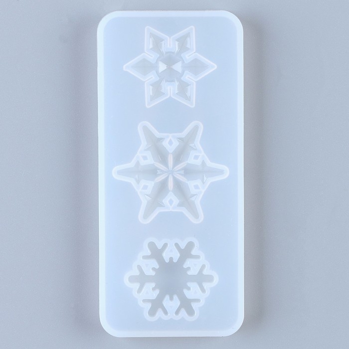 Форма силиконовая универсальная &laquo;Снежинка&raquo; 3 в 1, размер: от 2,4 до 3 см
