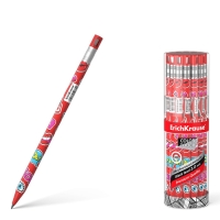 Карандаш механический НВ, 2,0 мм, ErichKrause ColorTouch Sweet love, с точилкой, корпус " Soft-touch" с дизайном