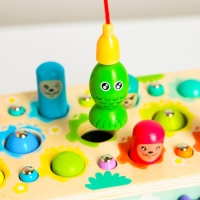 Логический центр 4 в 1 &laquo;Рыбалка, стучалка, металлофон, крутилка&raquo; 12,5х12,5х24,5 см