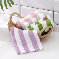 Салфетка для уборки Доляна &laquo;Полоски&raquo;, микрофибра махровая, 30&times;30 см, цвет МИКС