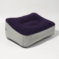 Подушка надувная, 37 &times; 28 &times; 15 см, цвет синий/серый