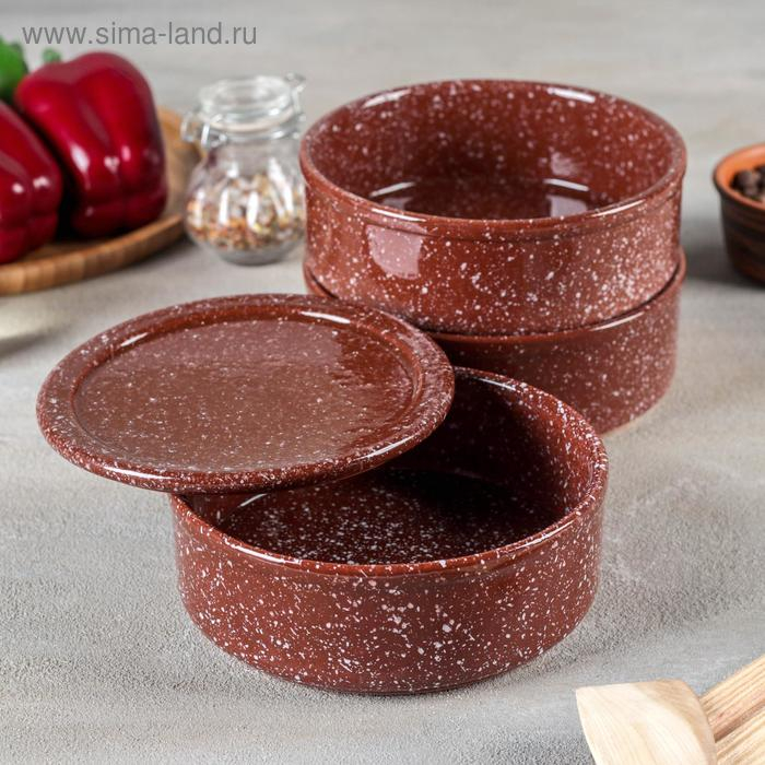 Набор для холодца &laquo;Мрамор коричневый&raquo;, 3 ёмкости по 500 мл