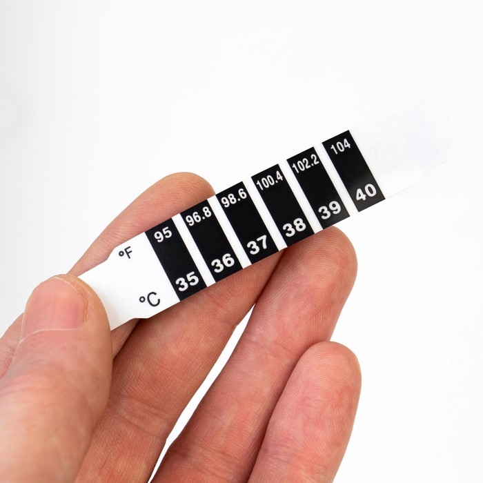 Детский термометр - наклейка налобный  35&deg;- 40&deg;