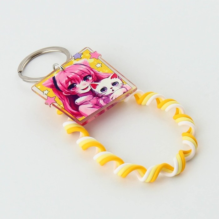 Брелок для ключей детский шнурок &laquo;Счастливая&raquo;, 15 х 6 см