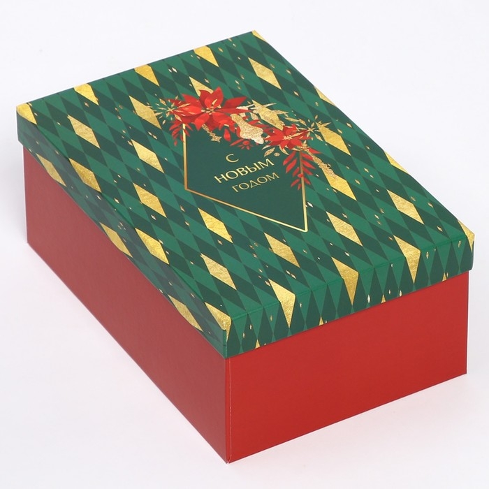 Набор коробок подарочных 15 в 1 &laquo;С Новым годом&raquo;, 12 х 7 х 4 см - 46,6 х 35,2 х 17.5 см, Новый год