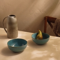 Набор мисок фарфоровых SL Home &laquo;Аззура&raquo;, 1,2 л, d=18,5 см, цвет голубой