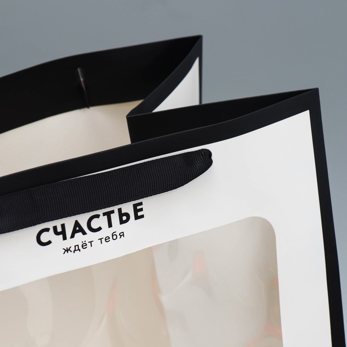 Пакет ламинированный &laquo;Счастье&raquo;, 25 х 35 х 18 см
