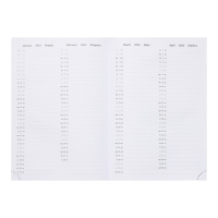 Ежедневник датированный 2024 года, А5, 176 листов, Attomex.Lancaster, обложка балакрон, ляссе, блок 70 г/м2, зелёный