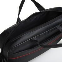 Сумка для ноутбука на молнии, наружный карман, цвет чёрный